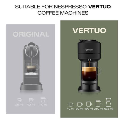 Nespresso Vertuo Coffee Pods, Pack of 30, 10 x Melozio, 10 x Stormio, 10 x Odacio capsules for Nespresso Machines. Make Espressos, Cappuccino and Lattes at home. Recyclable Pods.