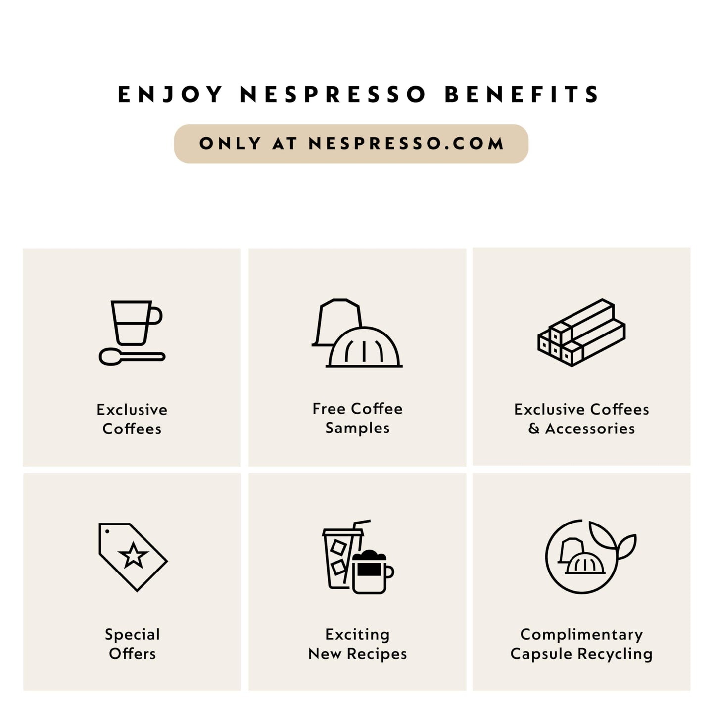 Nespresso Original Coffee Pods, 50 Mixed Pack - 10 Arpeggio, 10 Ristretto, 10 Capriccio, 10 Roma, 10 Livanto Capsules for Nespresso Machines. Make Espressos, Cappuccino and Macchiato. Recyclable Pods