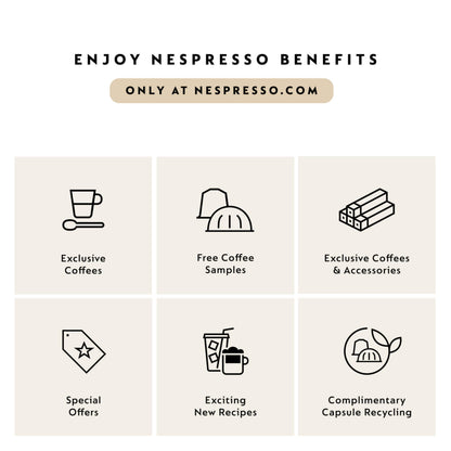 Nespresso Original Coffee Pods, 50 Mixed Pack - 10 Arpeggio, 10 Ristretto, 10 Capriccio, 10 Roma, 10 Livanto Capsules for Nespresso Machines. Make Espressos, Cappuccino and Macchiato. Recyclable Pods