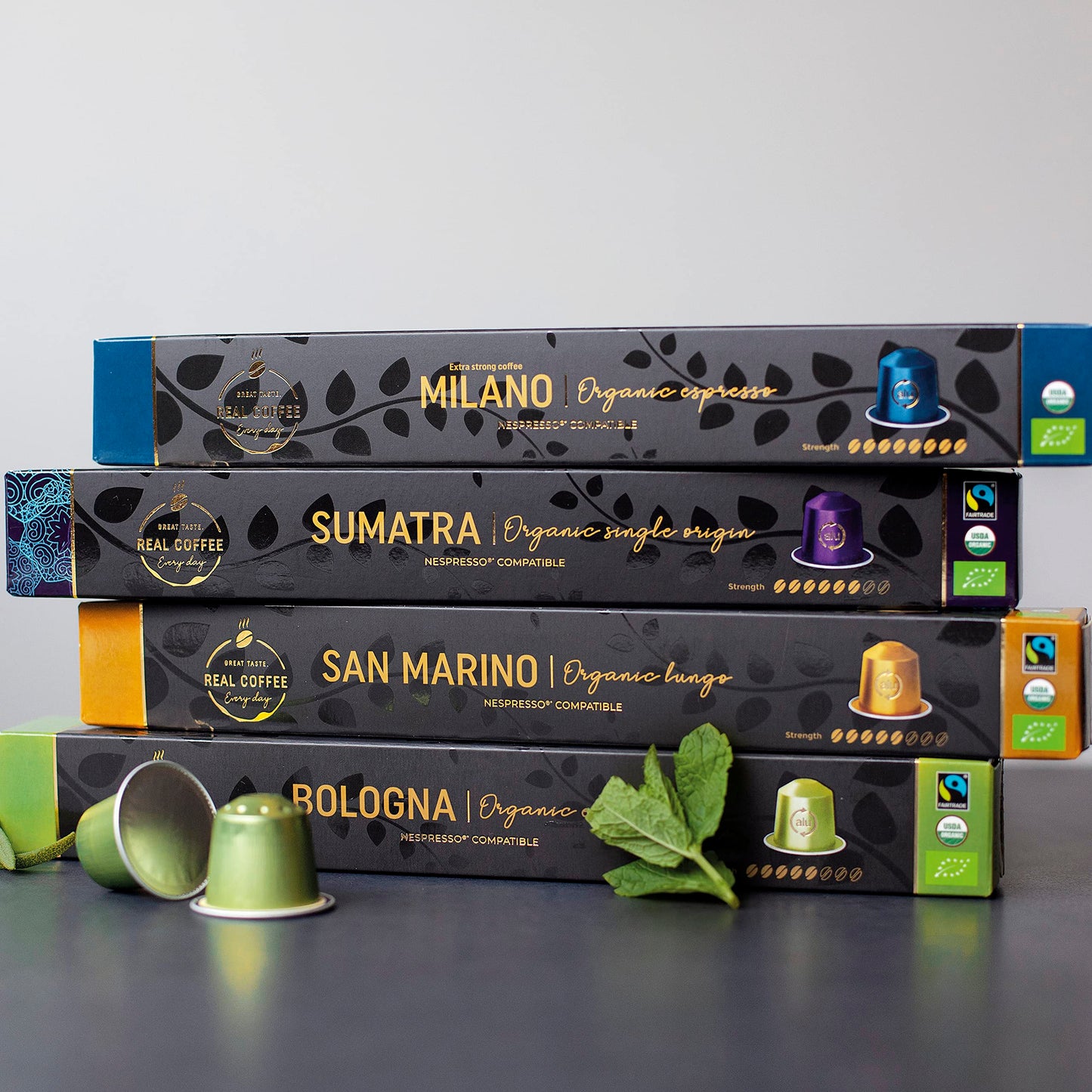 Variety Pack: 100 Nespresso Compatible Pods. 9 Different Varieties With Coffee Capsules